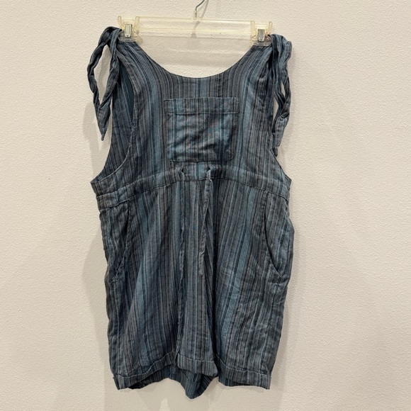 Lakhays Striped overall shorts size Small/Medium 100% cotton - Picture 3 of 9